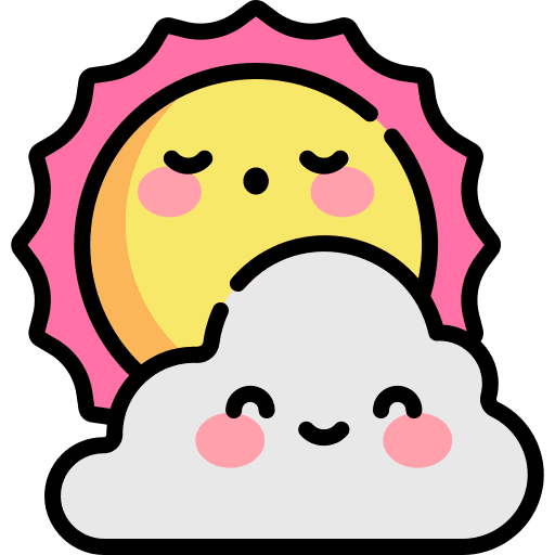 Clouds and sun weather nature clouds and sun icon
