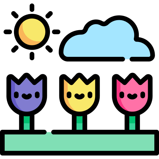 Tulips flowering botanic tulips icon