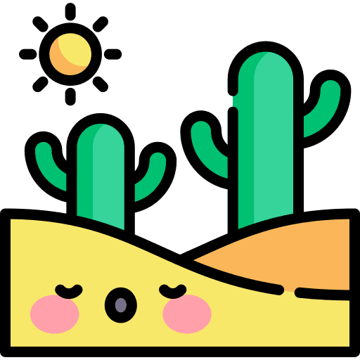 Desert landscape nature desert icon