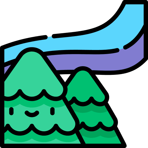 Northern lights night northern lights forecast icon