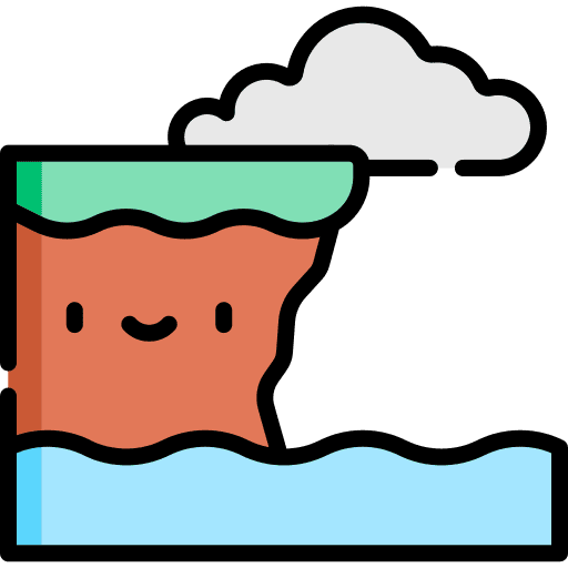 Cliff rocks nature cliff icon