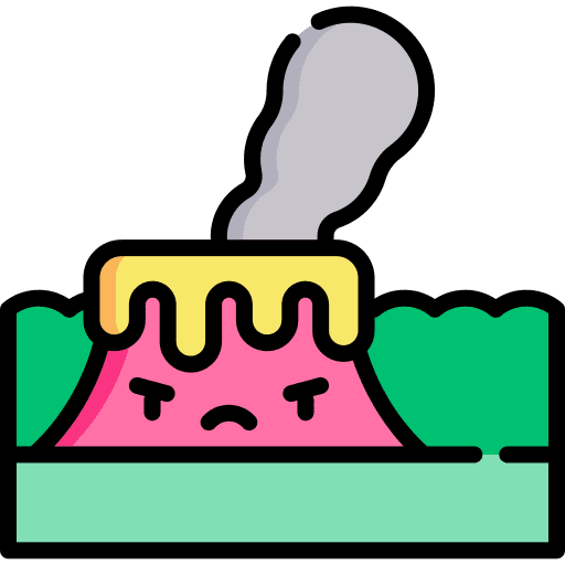 Volcano volcano eruption disaster icon