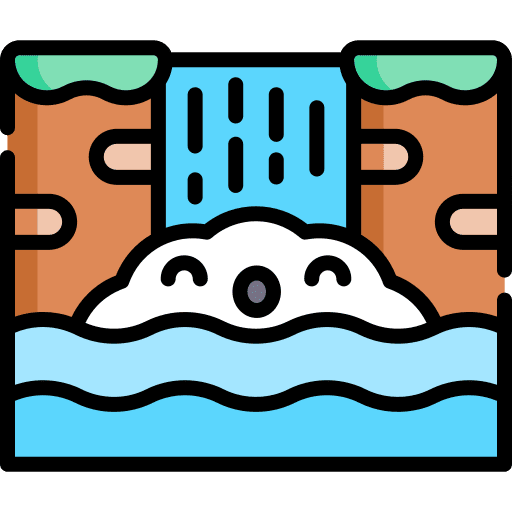 Waterfall waterfall river nature icon