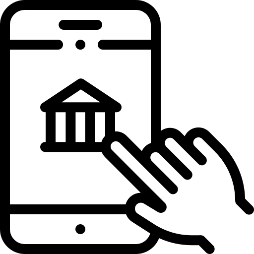 Mobile banking mobile banking smartphone online payment icon