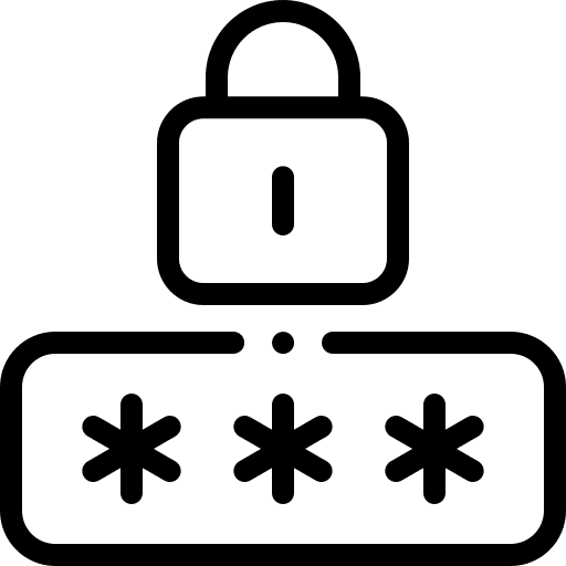 Pin code pin code passkey business and finance icon