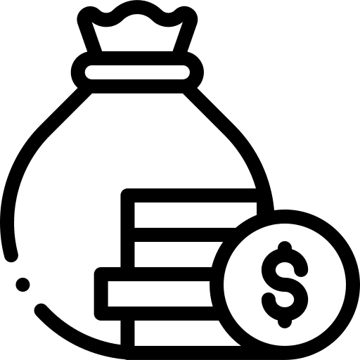 Money bag money bag poor business and finance icon