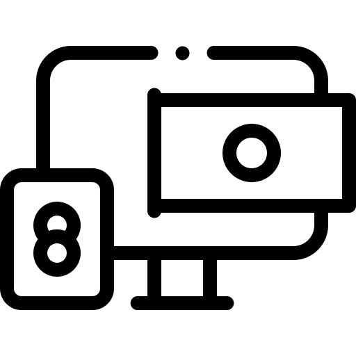 Transfer exchange currency smartphone icon