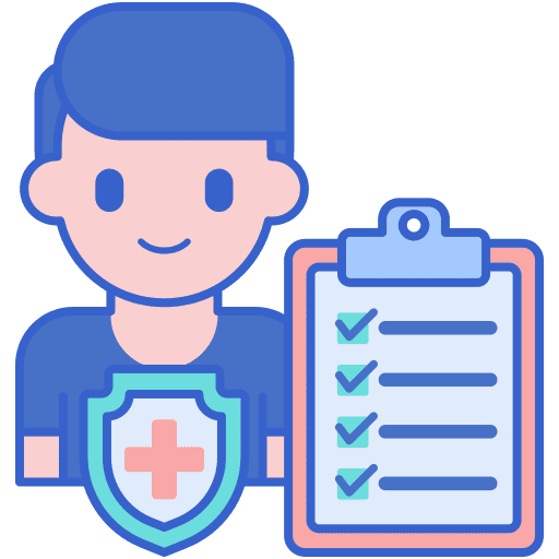 Disease prevention man sterilization sickness icon