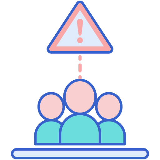 Demographics population healthcare risk icon