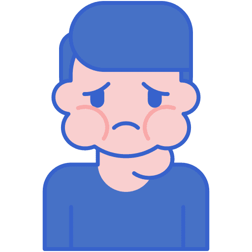 Face swelling health healthcare and medical allergy icon