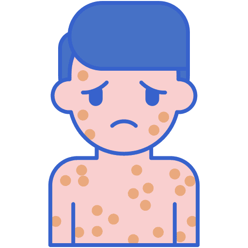 Smallpox smallpox chickenpox coronavirus icon