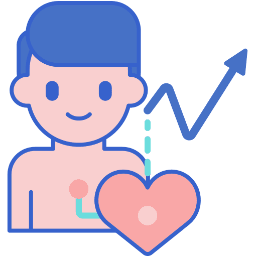 Survival pulse resistance man icon