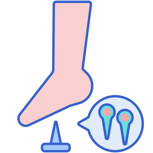 Tetanus infectious leg virus icon