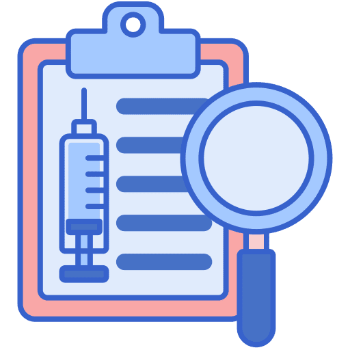 Vaccine healthcare and medical medical record record icon