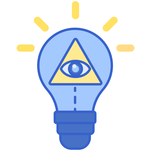 Conspirology eye healthcare and medical voting icon