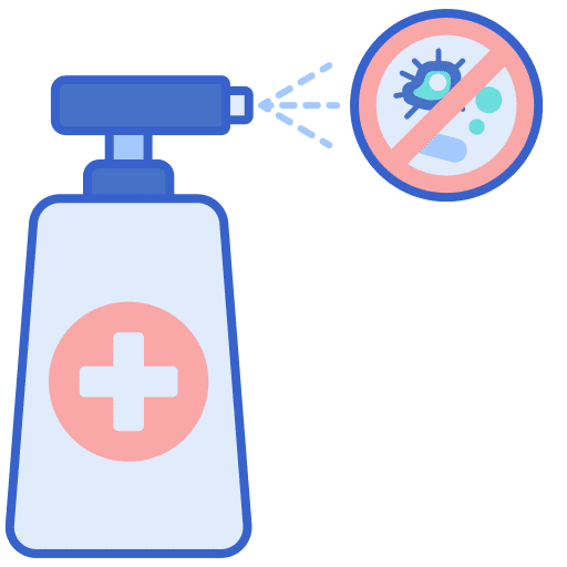 Disinfectant healthcare and medical coronavirus sterilization icon