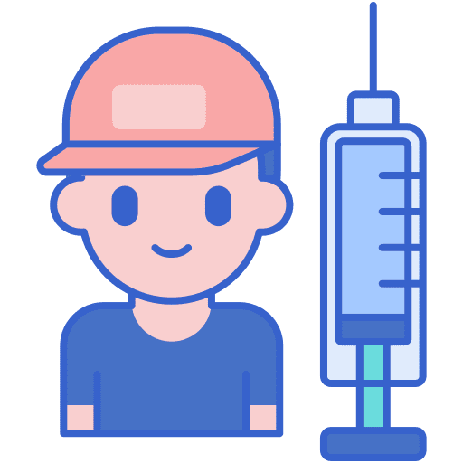 Vaccination people vaccine health care icon