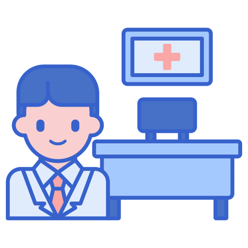 Doctor office people workspace icon
