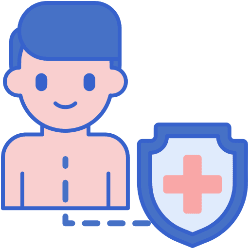 Immunity body man body parts icon