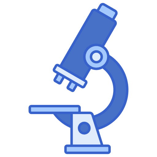Microscope education medical science icon