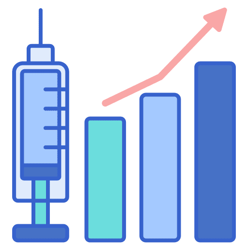 Statistics disease graphic statistics icon