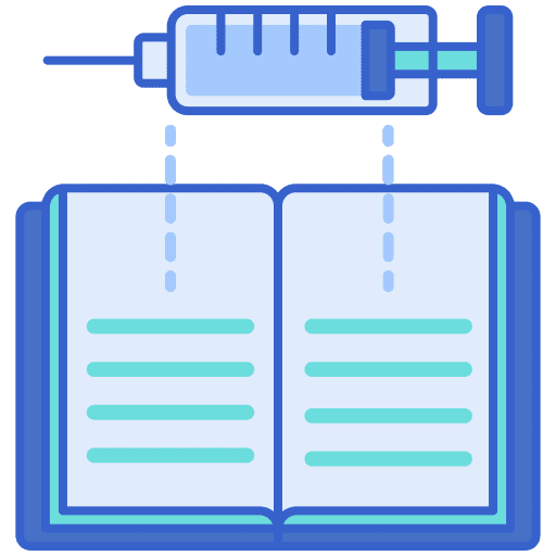 Vaccine record vaccine record medical assistance bottle icon