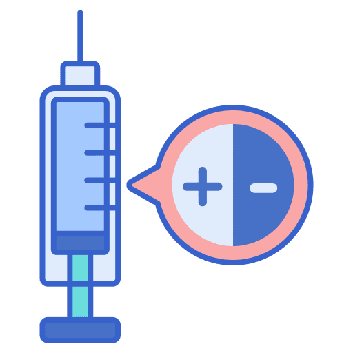 Vaccine sick virus medical icon