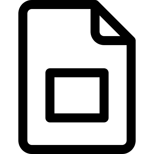 Google documents slides ui icon