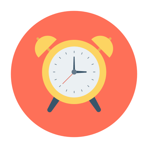 Alarm clock tools and utensils business and finance clock icon