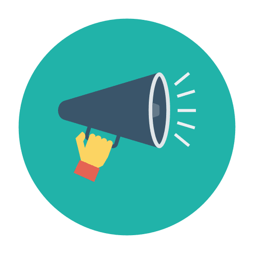 Megaphone shout protest megaphone icon