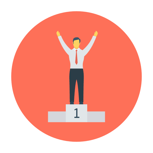 Podium ladder success podium icon
