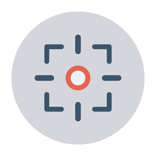 Aim miscellaneous business and finance weapons icon