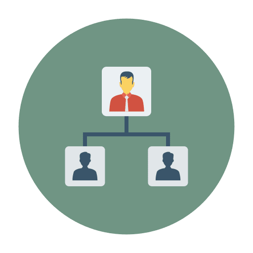 Client server seo and web networking user icon