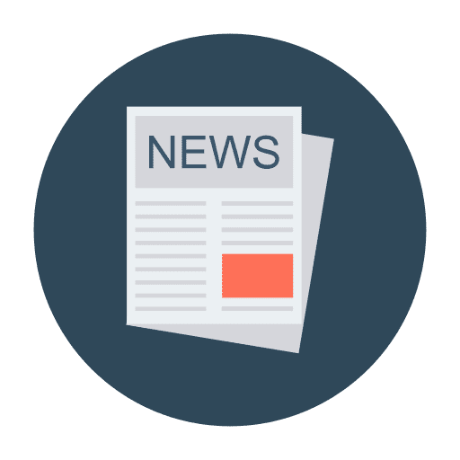 News report news admin report interface icon