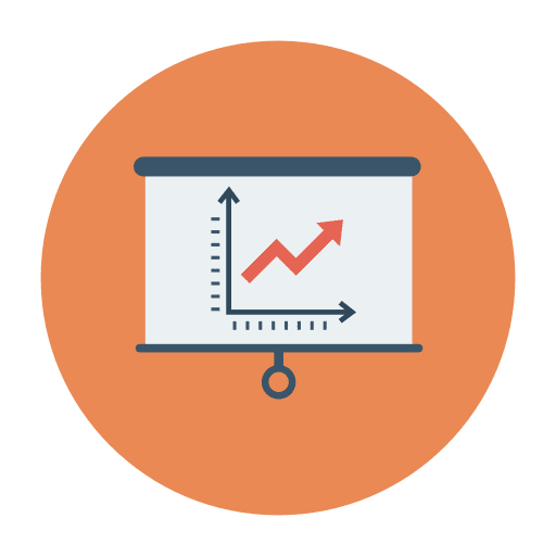 Presentation outline business and finance marketing icon