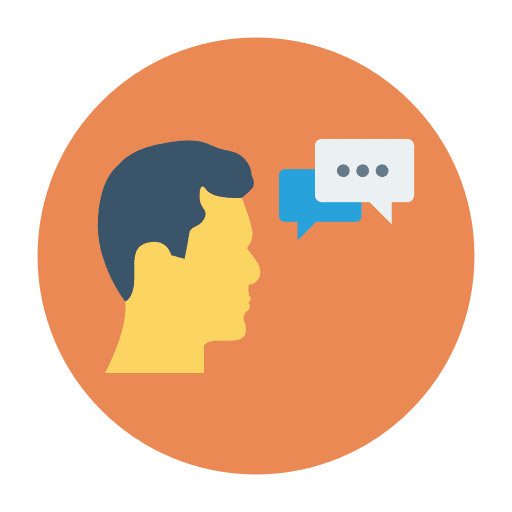 Communication man user communications icon