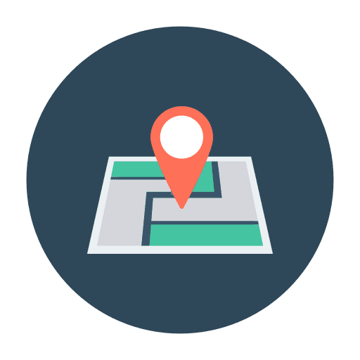 Map pointer locations business and finance map point icon