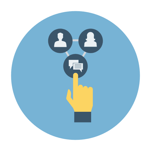 Networking partner partnership team management icon
