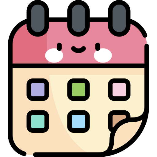 Calendar event date time and date icon