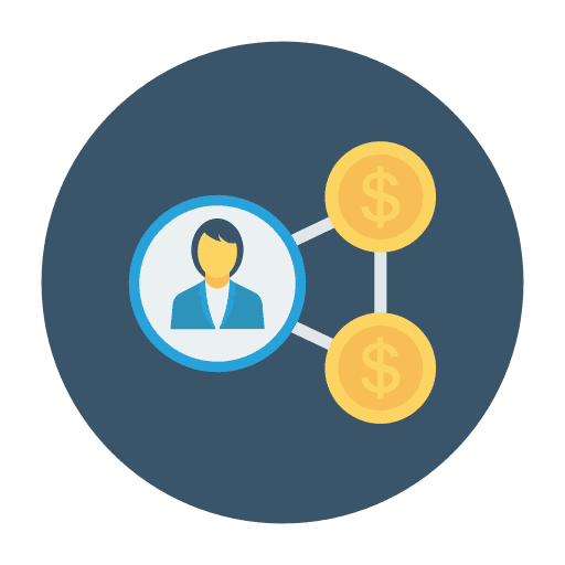 Connection money group connection icon