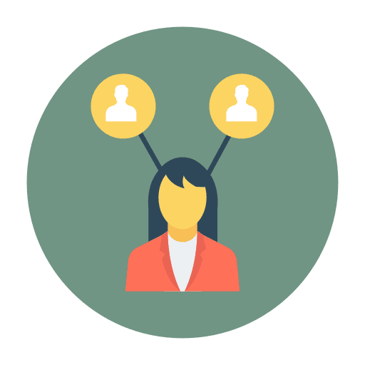 Network relationship network interaction icon