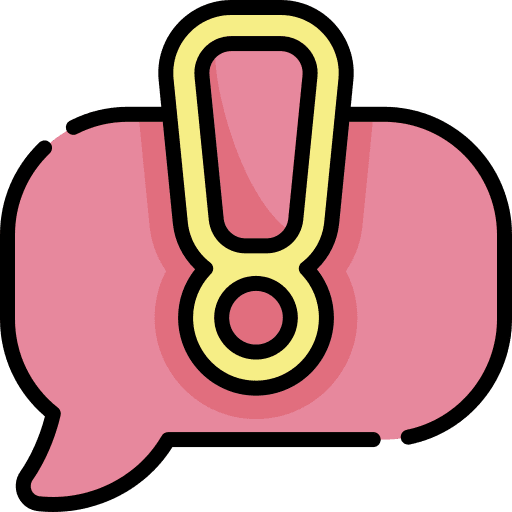 Priority exclamation mark communication important icon