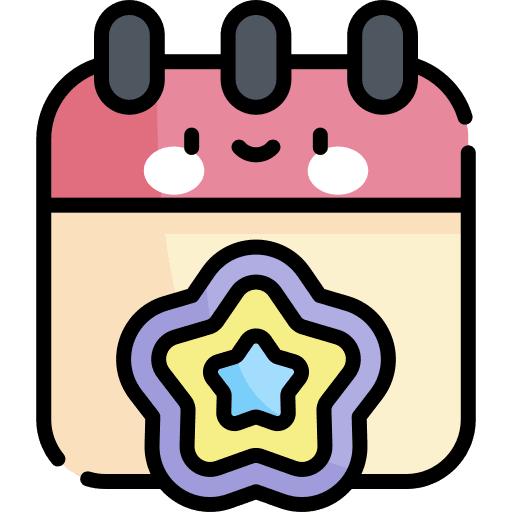 Event schedule interface calendar icon