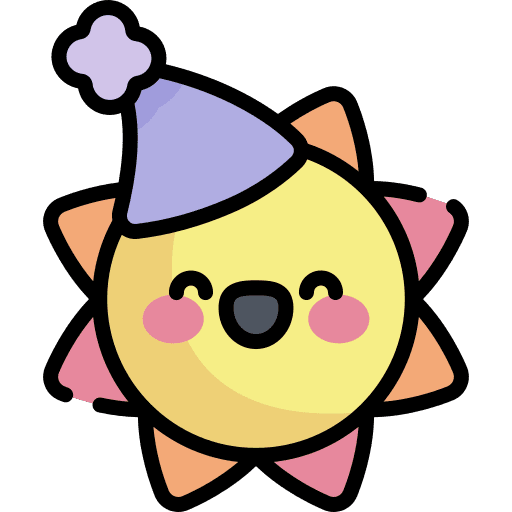 Morning weather happy sunny icon