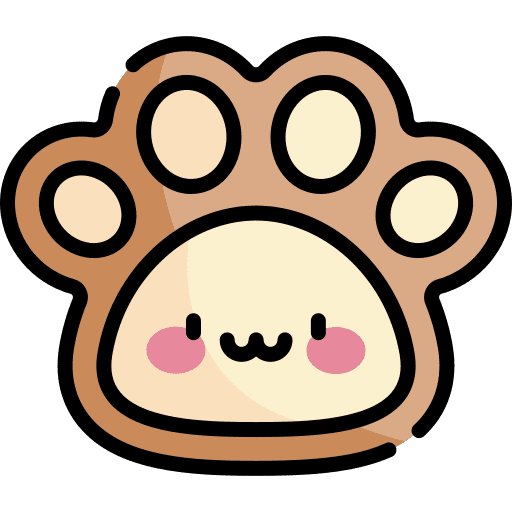 Pawprint pet care veterinary animals icon