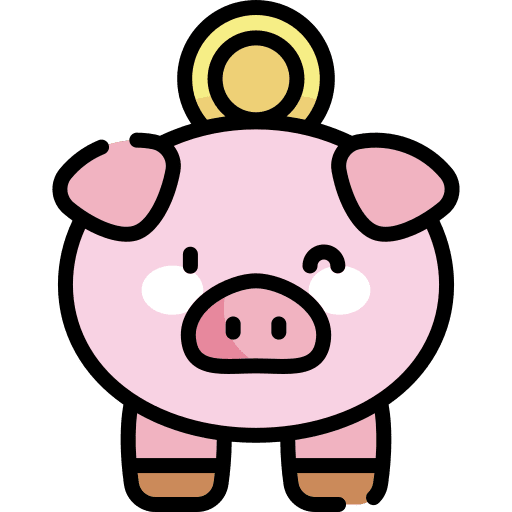 Piggy bank money bank savings icon