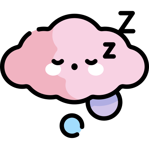 Sleeping zzz cloud dream icon