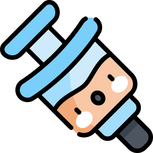 Injection medicine syringe doctor icon