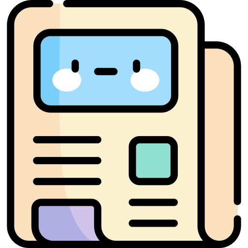 Newspaper news report news feed journal icon