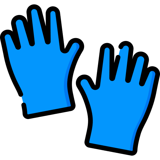 Gloves rubber gloves protection security icon